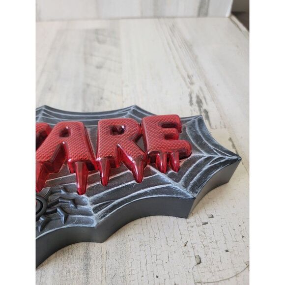 Take one 2008 beware animated light-up sign Halloween scary decor - Picture 5 of 7